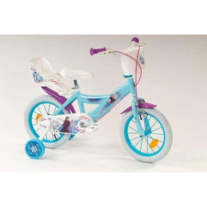 Huffy Bicicleta Infantil Frozen, con Ruedas de 14 Pulgadas, recomendada para Niños y Niñas de 4 a 6 Años, Material Hierro, Color Azul. 3