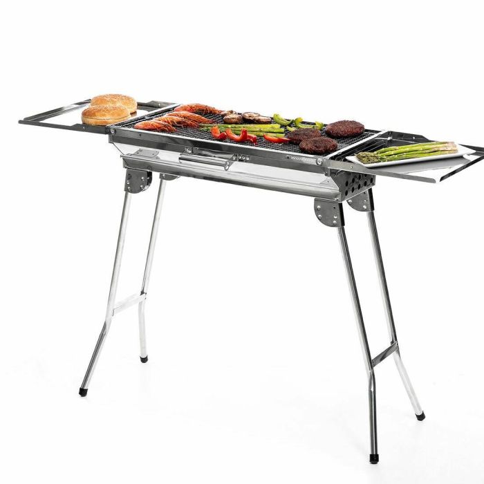 Pack Barbacoa Plegable de Acero Inoxidable para Carbón y Encendedor Eléctrico Recargable y Flexible InnovaGoods 9