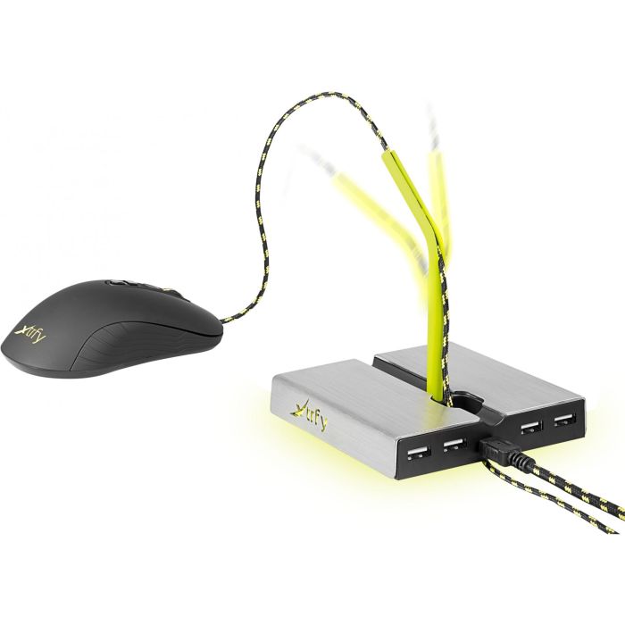 CHERRY Xtrfy Mouse Bungee B4 m. LED 4-port USB Hub 2