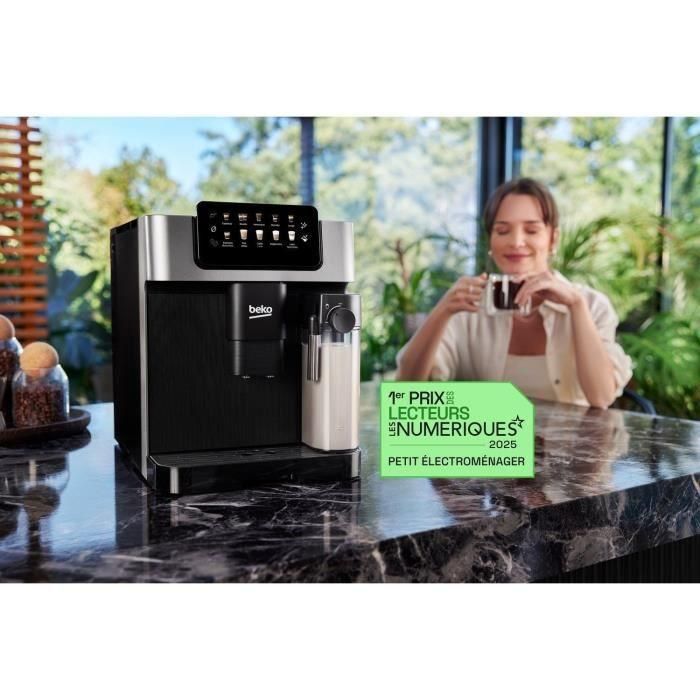 Cafetera con molinillo - BEKO - CEG7304X - 1350 W - 19 bares - Pantalla táctil a color 2 Cafetera con molinillo - BEKO - CEG7304X - 1350 W - 19 bares - Pantalla táctil a color 2