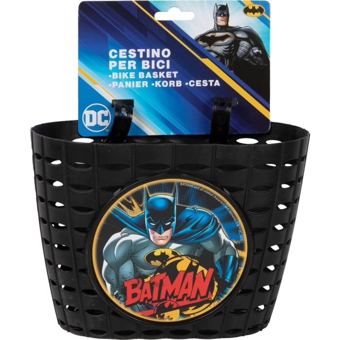 Cesta Infantil para Bicicleta Batman CZ10961 Negro/Amarillo 2 Cesta Infantil para Bicicleta Batman CZ10961 Negro/Amarillo 2