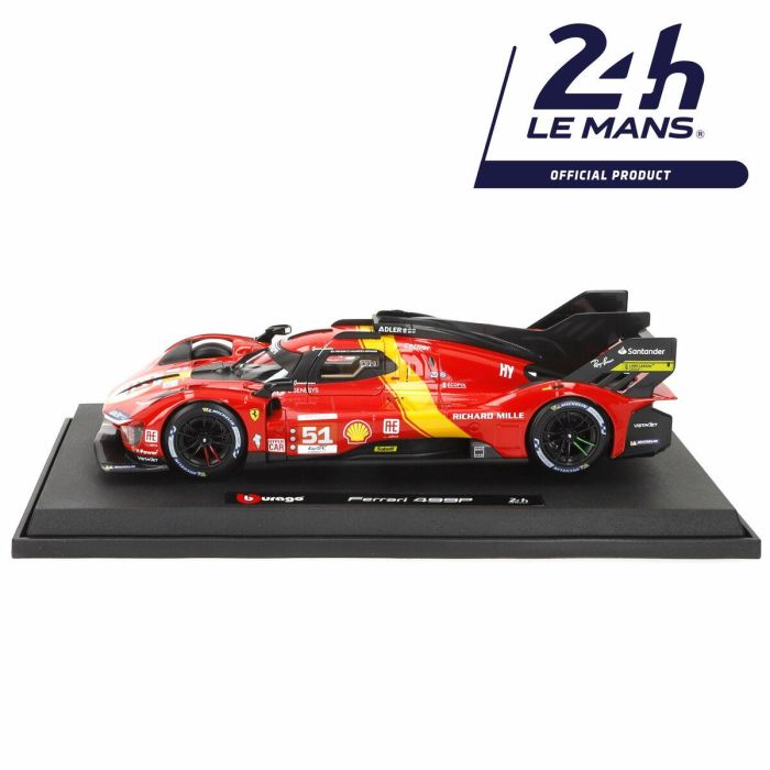 Coche Bburago Ferrari Racing 499 LMH #51 1:18 4 Coche Bburago Ferrari Racing 499 LMH #51 1:18 4