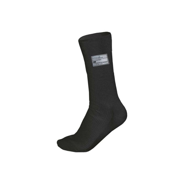 Omp OMPIE0-0762-A01-071-L Calcetines Ignífugos Nomex Homologación FIA 8856-2018 Longitud Media Negros Talla L