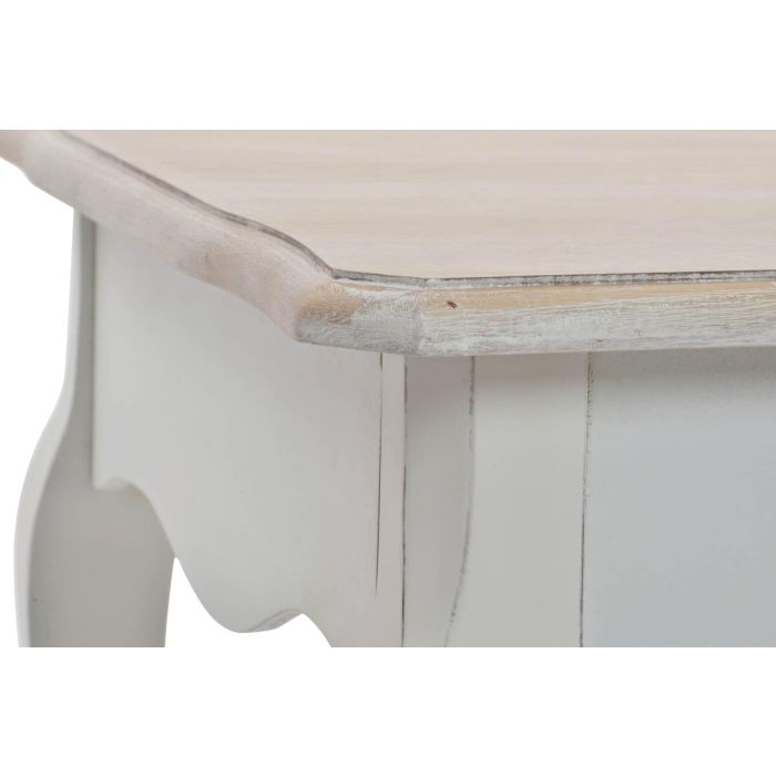 DKD Home Decor Mesita Auxiliar Tradicional Colección Versalles3 Madera Abeto Blanco Natural 120x60x50 cm 3 DKD Home Decor Mesita Auxiliar Tradicional Colección Versalles3 Madera Abeto Blanco Natural 120x60x50 cm 3