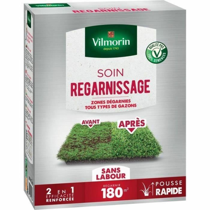 Vilmorin VIL3182670261688 Semillas Césped Cuidado Universal y Refertilización 2 en 1 - 3 kg 1