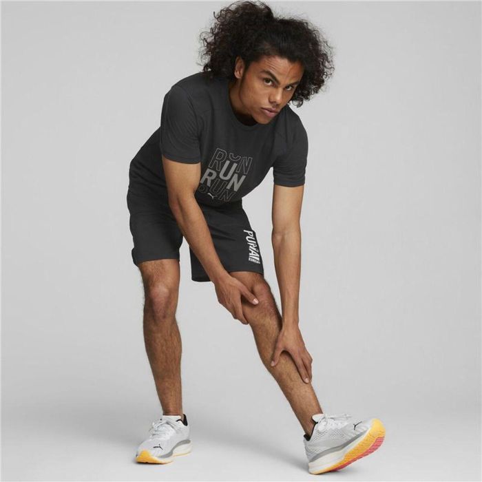 Camiseta de Manga Corta Hombre Puma Performance Logo Negro Hombre 4