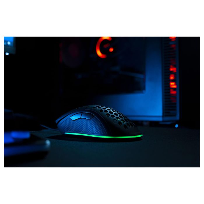 Deltaco Gaming GAM-108 Ratón Gaming RGB, Óptico, 6400 DPI, 7 Botones, Cable USB 1.8m, Negro 8