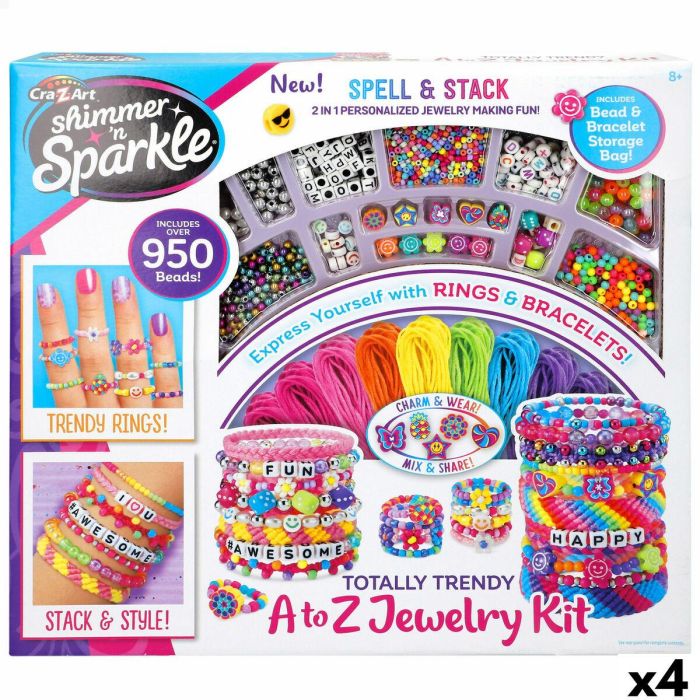 Kit de Joyería Cra-Z-Art 0,1 x 0,1 x 0,1 cm (4 Unidades) Kit de Joyería Cra-Z-Art 0,1 x 0,1 x 0,1 cm (4 Unidades)