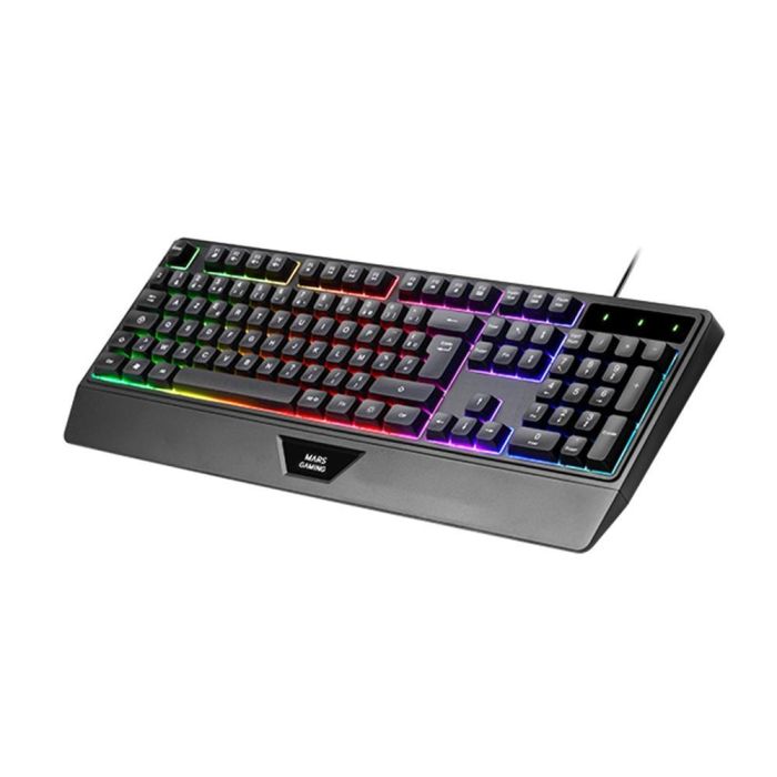 Ratón Gaming Mars Gaming MK124ES Negro Qwerty Español 1