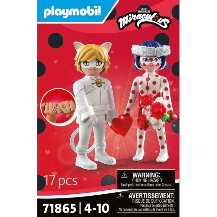 Playmobil 71865 Miraculous: Ladybug y Cat Noir Sueño Boda - Set de Figuras con Ramo, Anillos y Accesorios, Edad +4 años 3 Playmobil 71865 Miraculous: Ladybug y Cat Noir Sueño Boda - Set de Figuras con Ramo, Anillos y Accesorios, Edad +4 años 3