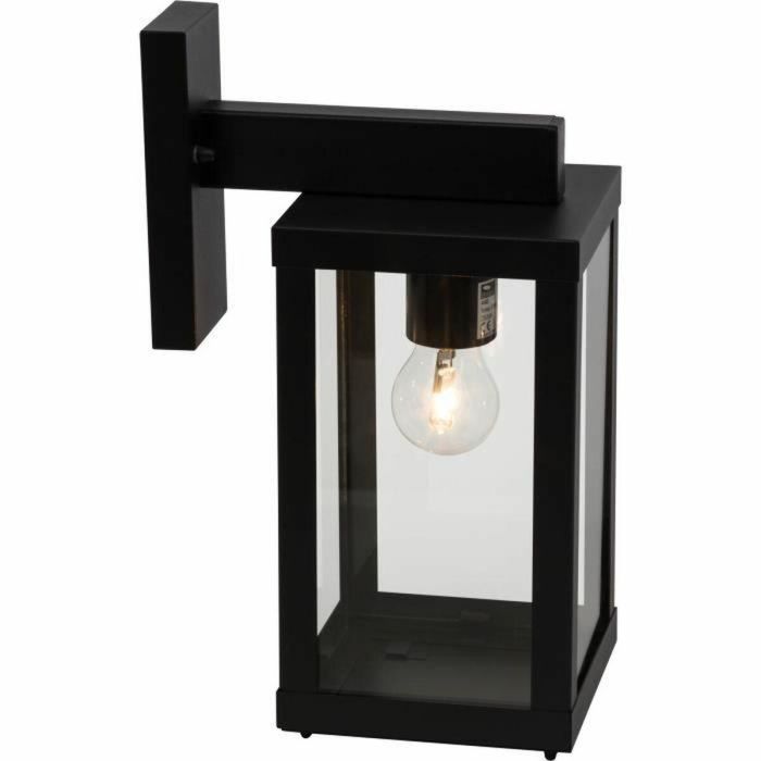 Brilliant Aplique de Exterior GAIA, Lámpara de Pared E27 para 1x60W, Metal y Cristal, Color Negro, Bombilla no Incluida. 4 Brilliant Aplique de Exterior GAIA, Lámpara de Pared E27 para 1x60W, Metal y Cristal, Color Negro, Bombilla no Incluida. 4