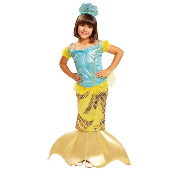 My Other Me Disfraz de Sirenita para Niña, Talla 10-12 años. Material 100% Poliéster. Edad recomendada: 3-12 años.