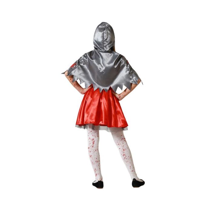 Disfraz Caperucita Roja Sangrienta Niña Infantil Talla 5-6 Años Halloween Polyester