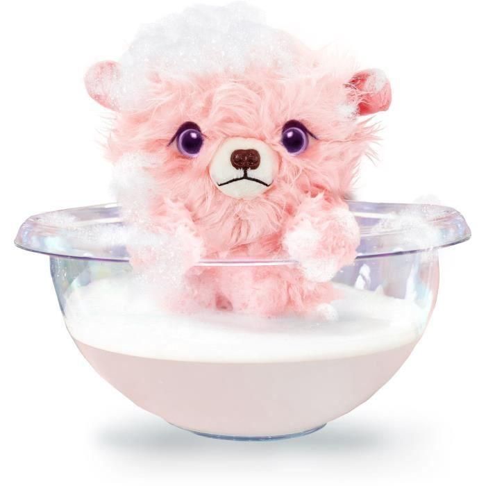 Moose Bola de Pelo Scruff Pink Peluche Sorpresa: Lávalo y revela qué mascota es realmente. Incluye peine y collar. +3 años 2