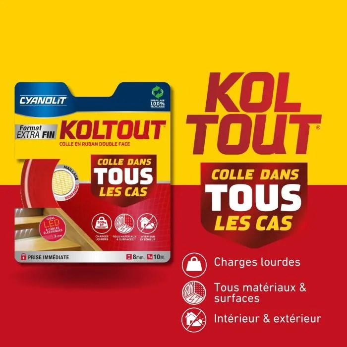 Cyanolit CYA3045205072497 Cinta Adhesiva Doble Cara Extrafina Alta Adherencia Discreta Resistente 3