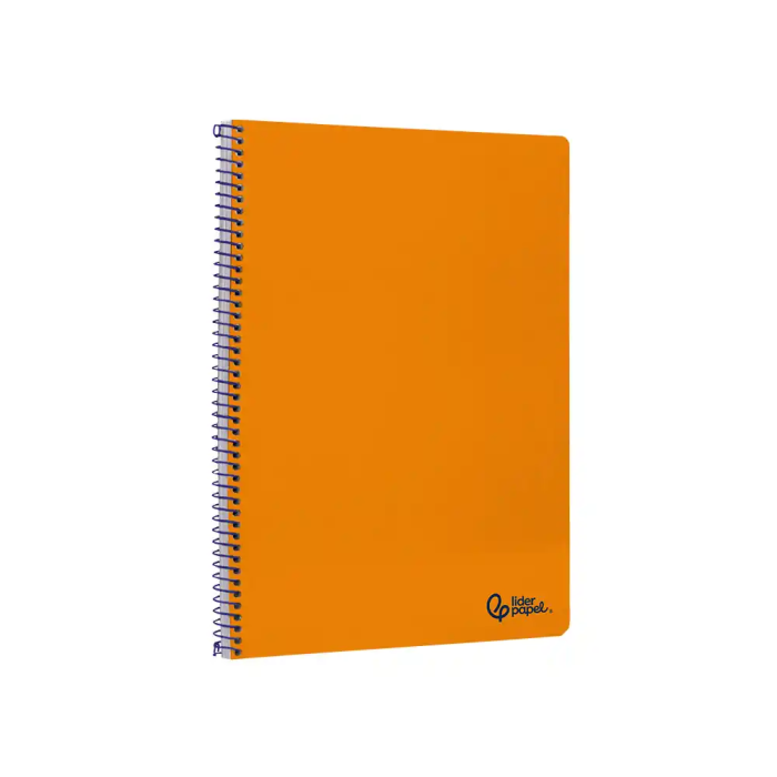 Liderpapel Cuaderno Espiral DIN A4 Smart Tapa Blanda 80 Hojas 75gr Pauta 3.5mm con Margen Color Naranja 2