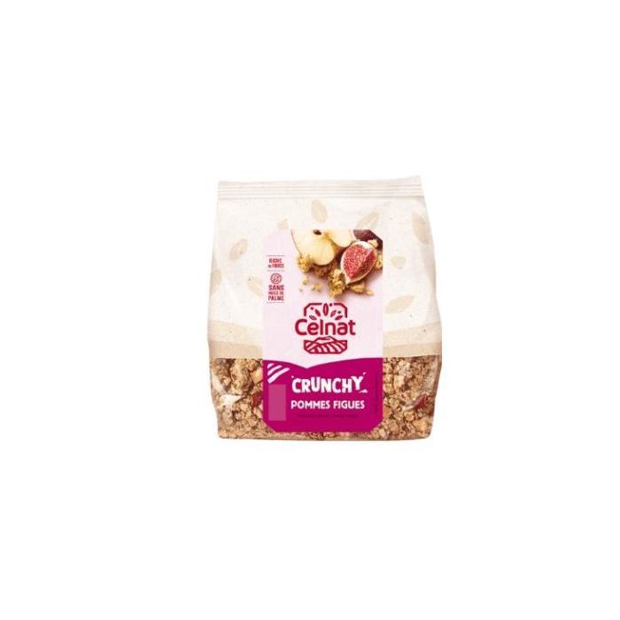 Muesli Crunchy Manzana Higos Y Fibras 500Gr. Bio