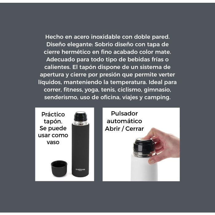Termo Inox 500 ml Soft Touch 3-Surt Thermosport (6 Unidades) 3 Termo Inox 500 ml Soft Touch 3-Surt Thermosport (6 Unidades) 3