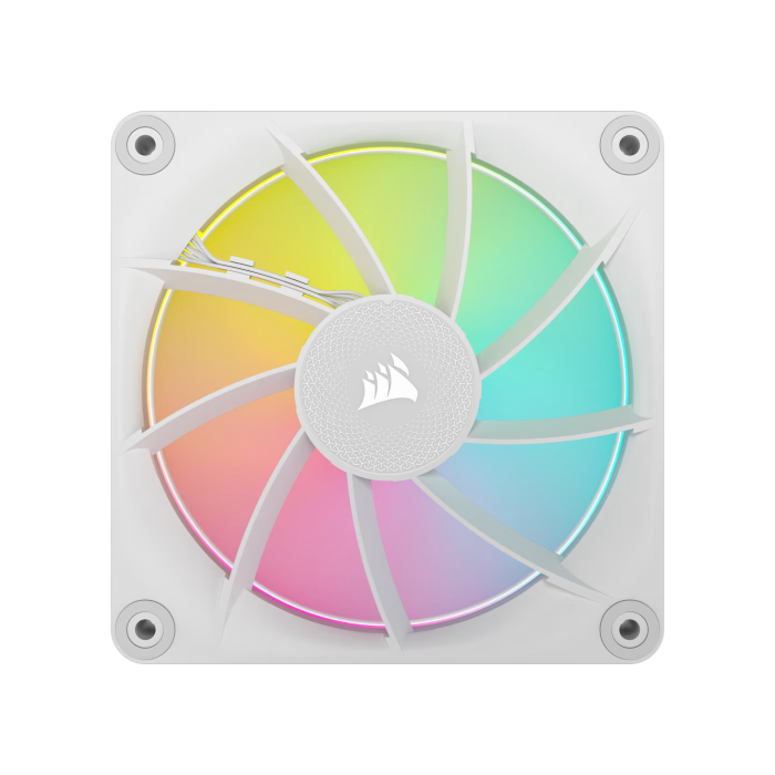 Corsair CO-9051029-WW Ventilador 12cm RGB Blanco para Carcasa de Ordenador