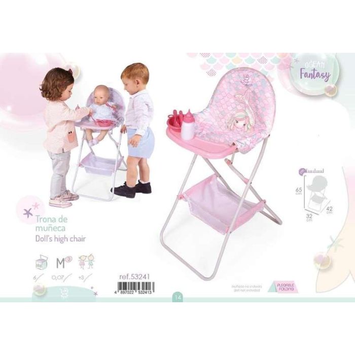 Trona plegable - para muñecas de hasta 50 cm. 10 Trona plegable - para muñecas de hasta 50 cm. 10