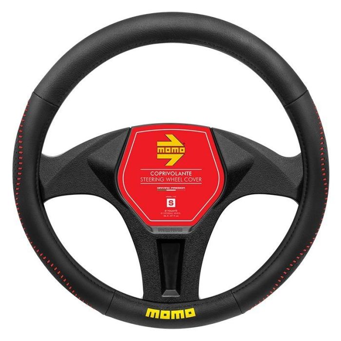 MOMO MOMLSWC018BR Funda Volante Street Universal Negro y Rojo para Volantes 36.5-39 cm Antideslizante Poliuretano MOMO MOMLSWC018BR Funda Volante Street Universal Negro y Rojo para Volantes 36.5-39 cm Antideslizante Poliuretano
