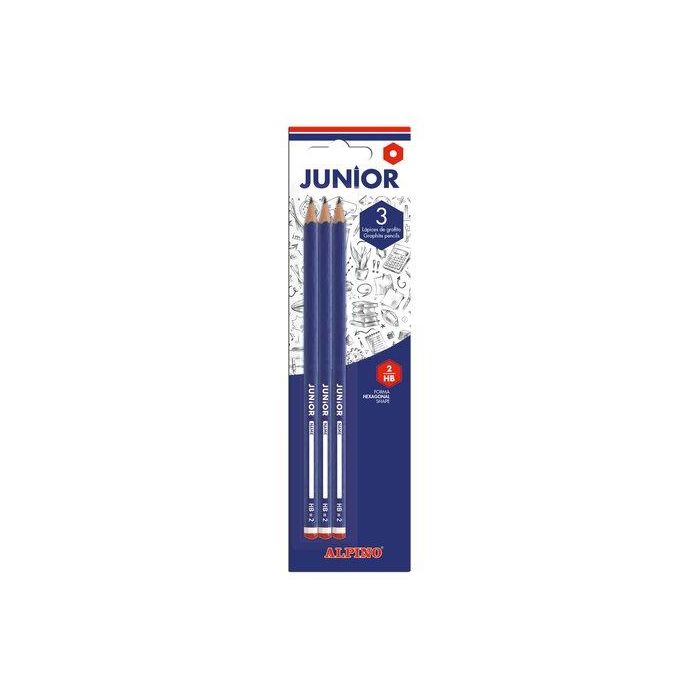 Lapiz De Grafito Alpino Junior - Hb Blister De 3 (Set de 25)