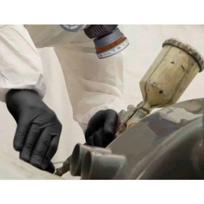 Deltaplus Talla 9/10 Guantes de Nitrilo Químico Desechable No Empolvado Color Negro Caja de 100 Unidades 1 Deltaplus Talla 9/10 Guantes de Nitrilo Químico Desechable No Empolvado Color Negro Caja de 100 Unidades 1