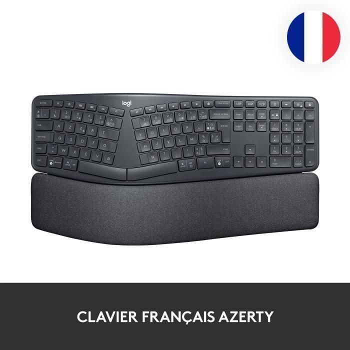Teclado ergonómico - Inalámbrico - LOGITECH - K860 ERGO - Posición del teclado en dos partes 1 Teclado ergonómico - Inalámbrico - LOGITECH - K860 ERGO - Posición del teclado en dos partes 1