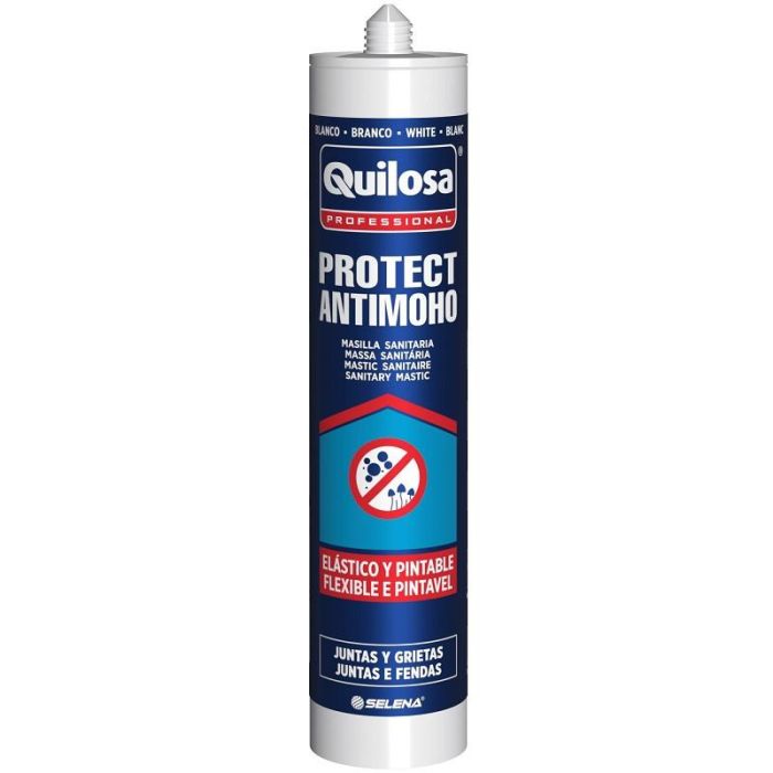 Quilosa Sintesel Protect Antimoho Blanco 280ml, Pintable, Sin Olores, No Enegrece