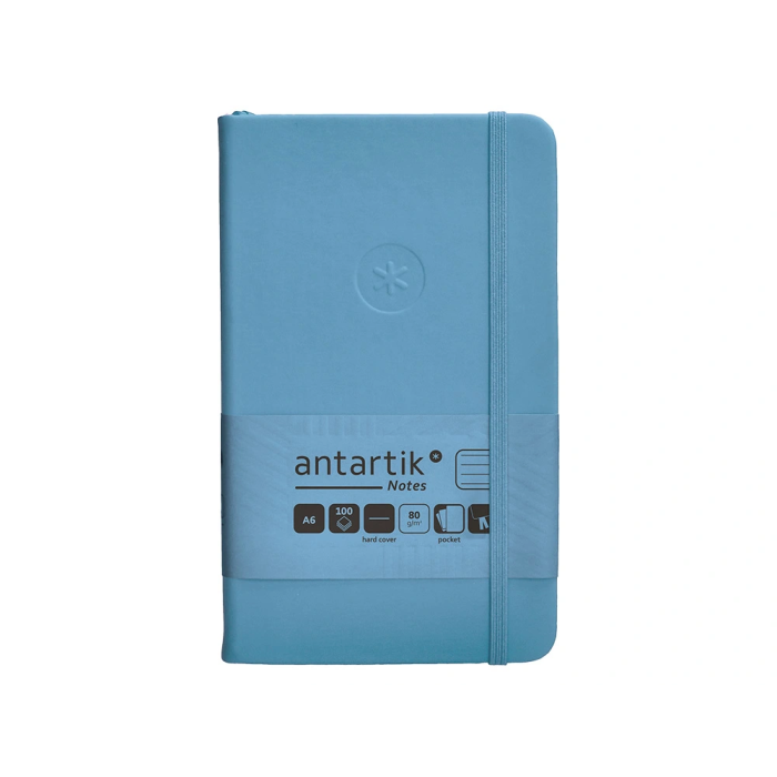Antartik Cuaderno A6 Tapa Dura Hojas Rayadas Azul Claro 100 Hojas 80gr FSC 1