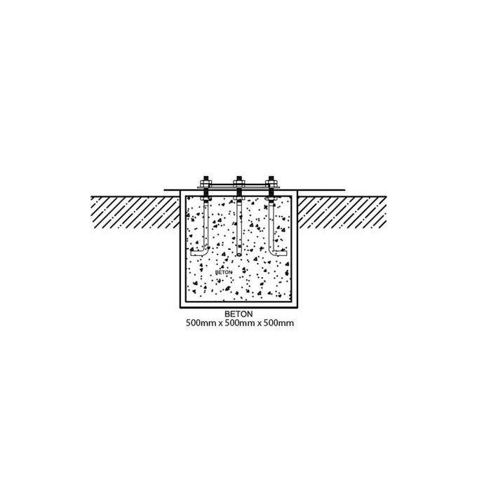 LOGON PROFESSIONAL RCCTV011 Mástil Telescópico de Aluminio, 2-6m Abierto/Cerrado, Carga 30kg, RAL7035 con Polea Manual 1