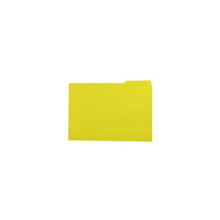 Gio Subcarpeta Con Pestaña Lateral Izquierda Folio Cartulina 250 gr Amarillo Intenso -50U- Gio Subcarpeta Con Pestaña Lateral Izquierda Folio Cartulina 250 gr Amarillo Intenso -50U-