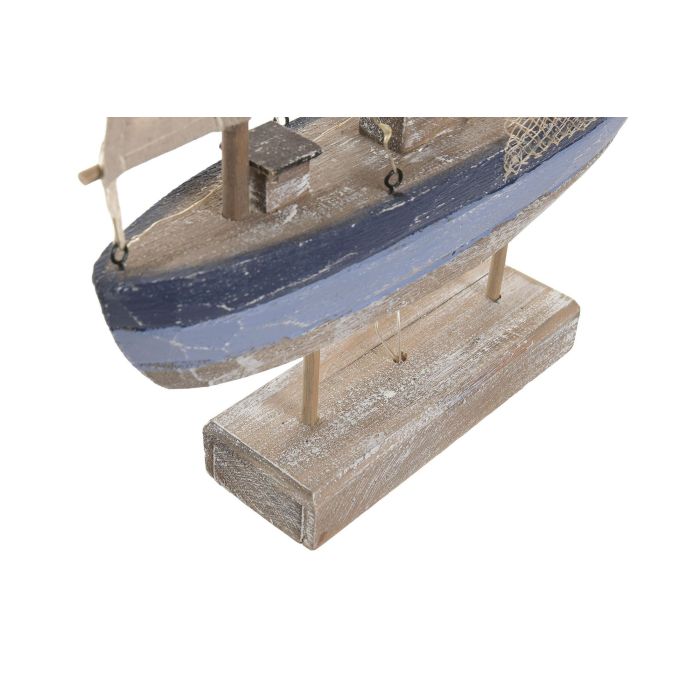 DKD Home Decor Figura Atlantico Azul Natural 5.5 x 33 x 29 cm (2 Unidades) Led Mdf