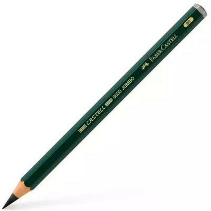 Lápiz Faber-Castell 9000 Jumbo Negro 8B (6 Piezas) 1 Lápiz Faber-Castell 9000 Jumbo Negro 8B (6 Piezas) 1