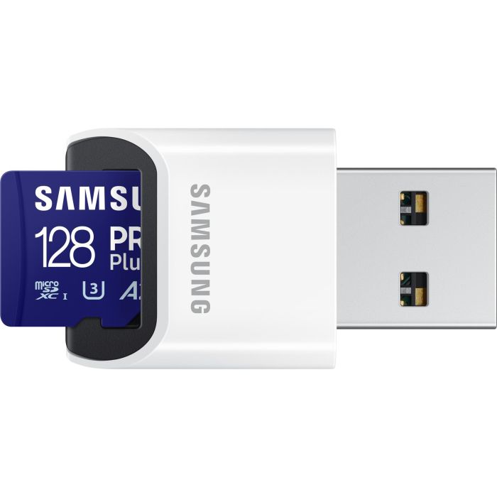 Samsung MB-MD128S Tarjeta MicroSDXC 128GB PRO Plus 180MB/s UHS-I Clase 10 A2 V30 con Lector USB 4 Samsung MB-MD128S Tarjeta MicroSDXC 128GB PRO Plus 180MB/s UHS-I Clase 10 A2 V30 con Lector USB 4