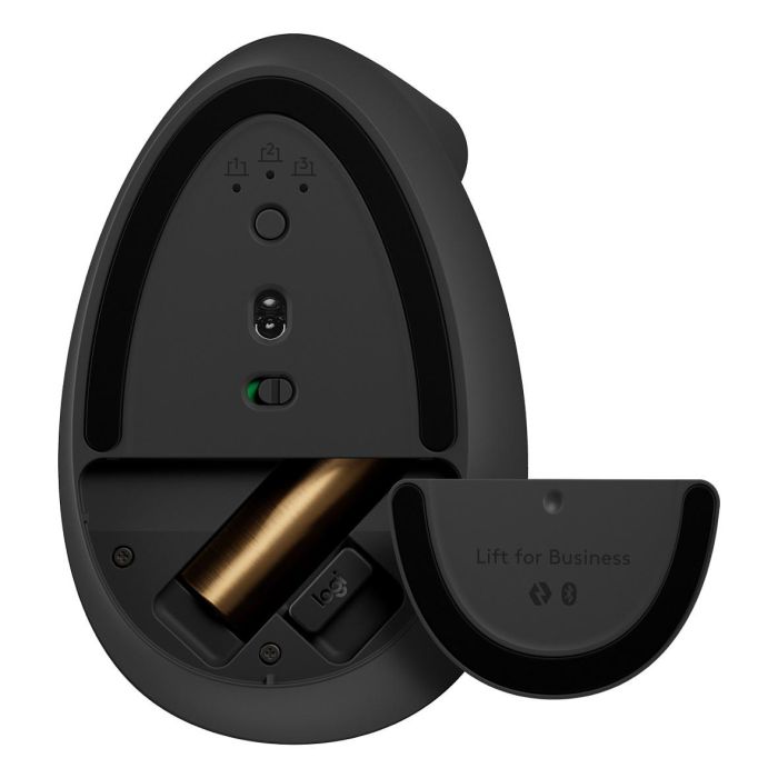 Logitech Lift For Business Ratón Vertical Inalámbrico Ergonómico Negro/Gris 6