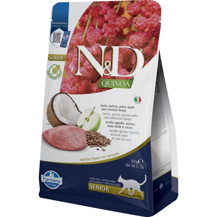 Farmina N&D Cat Quinoa Senior Cordero 300 gr