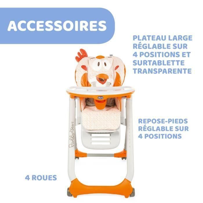 Trona CHICCO Polly 2 Start - 4 ruedas pollo elegante 3 Trona CHICCO Polly 2 Start - 4 ruedas pollo elegante 3