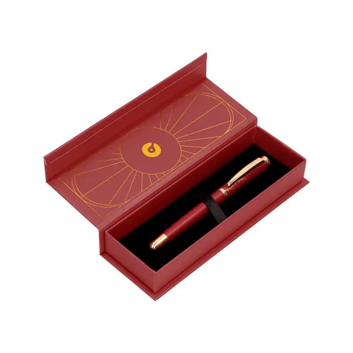 Belius Bolígrafo Soiree Aluminio Color Granate y Dorado Tinta Azul Caja Diseño Art Deco 0.8 mm 5 Belius Bolígrafo Soiree Aluminio Color Granate y Dorado Tinta Azul Caja Diseño Art Deco 0.8 mm 5