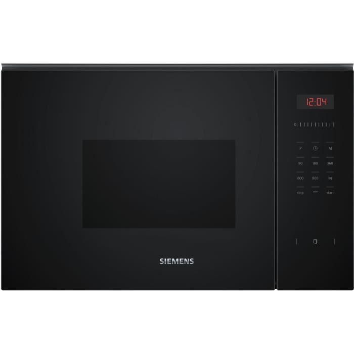 Siemens BE523LMB1F Microondas encastrable con Grill IQ300 Negro, 38.2 x 59.4 x 31.7 cm