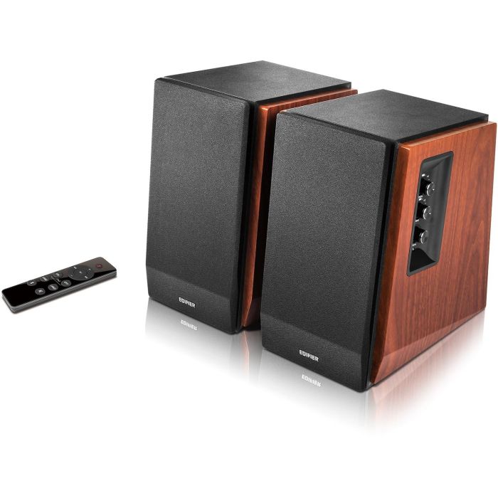 Edifier Altavoces de Estantería R1700BTs 2.0 Bluetooth 5.0, 66W RMS, Inalámbricos, Madera/Negro 1