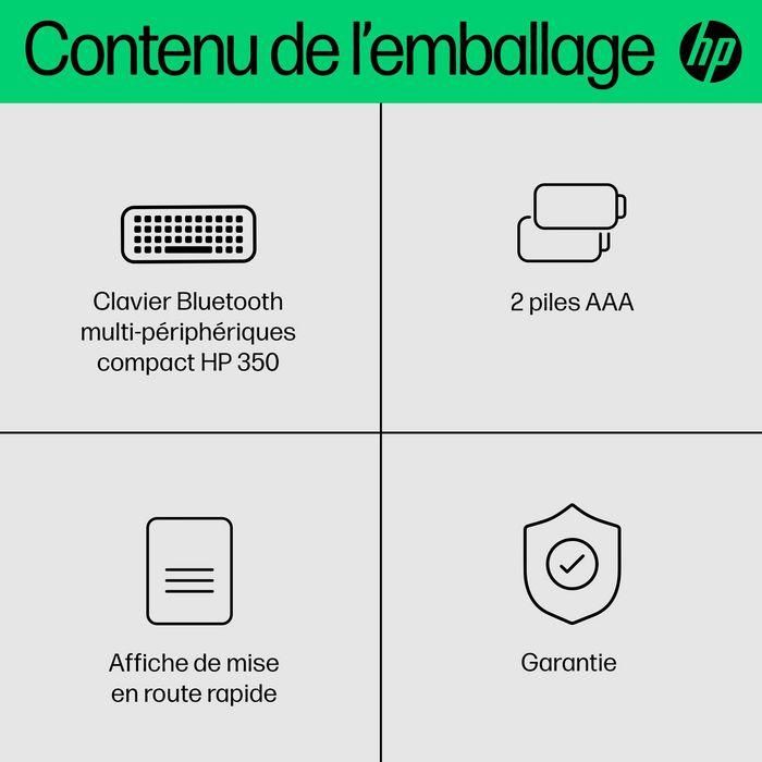 HP 350 Compact Multi-Device Bluetooth Keyboard 13 HP 350 Compact Multi-Device Bluetooth Keyboard 13