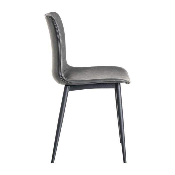 Silla Negro Metal / Simil Piel
