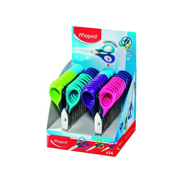 Tijeras Maped Sensoft 3D 13 Cm. Expositor De 24