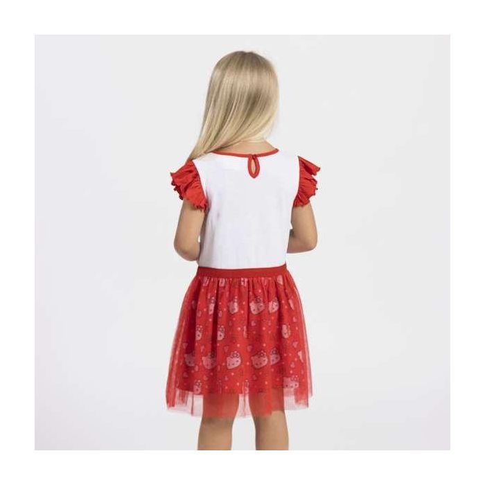 Vestido single jersey fantasia hello kitty 3 años 3