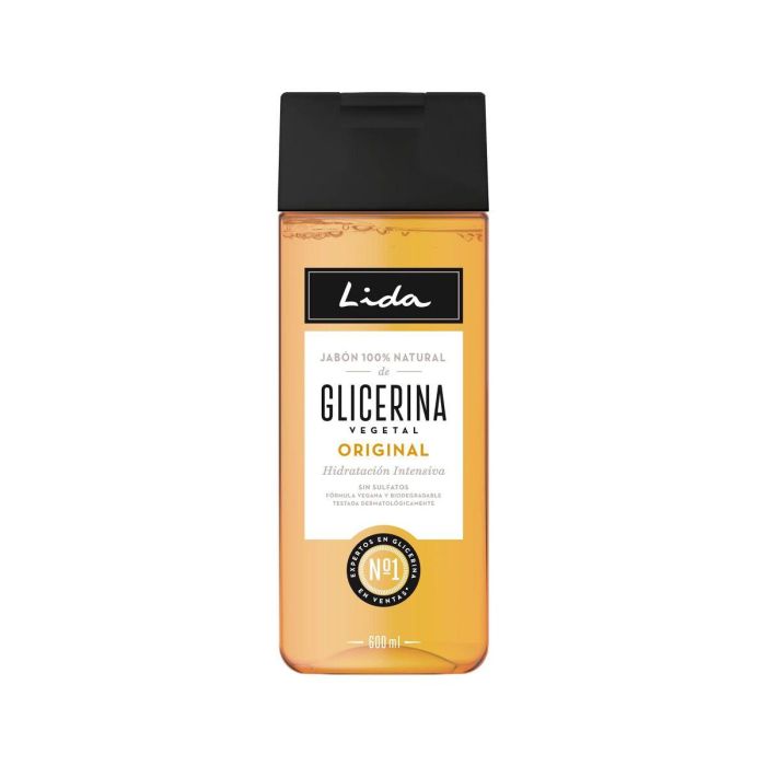 Lida Gel de Baño 100% Natural con Glicerina, Hidratante, 600 ml Lida Gel de Baño 100% Natural con Glicerina, Hidratante, 600 ml
