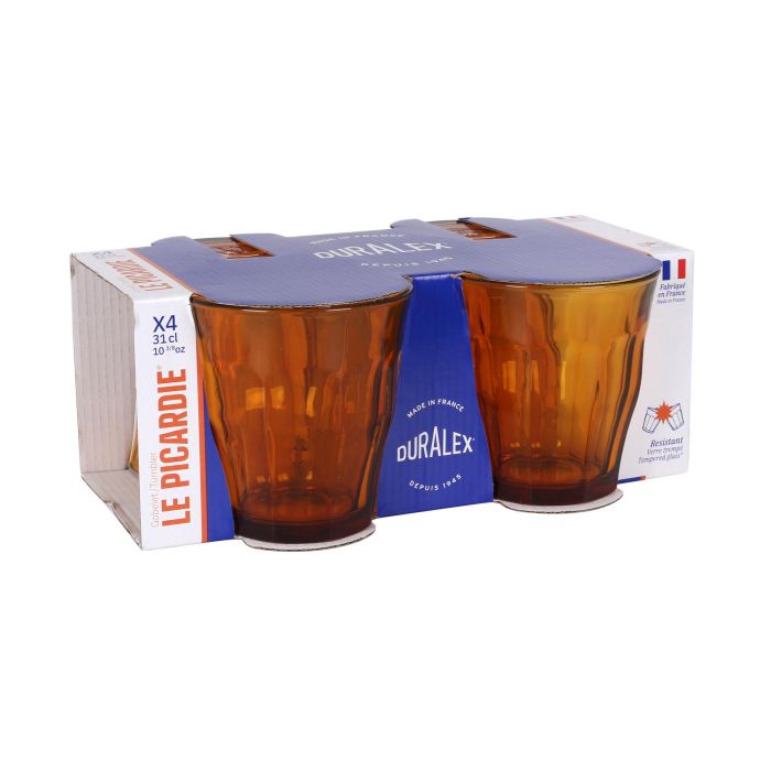 Duralex Set de 4 Vasos Picardie 31 cl Ambar (12 Cajas) 5