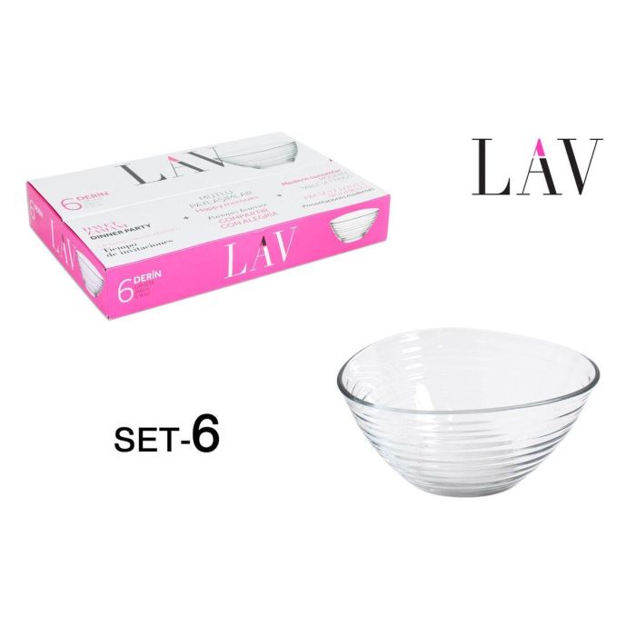 Set de Cuencos LAV Derin Cristal (6 uds) 5 Set de Cuencos LAV Derin Cristal (6 uds) 5