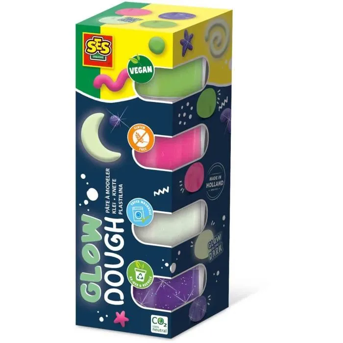 Ses Creative Plastilina Feel good - Glossy (4x90gr) SES1710479942949 Ses Creative Plastilina Feel good - Glossy (4x90gr) SES1710479942949