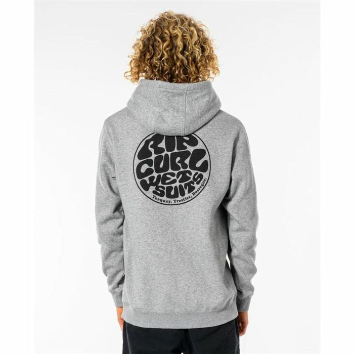 Sudadera con Capucha Hombre Rip Curl Wetsuit Icon Gris 1